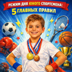  Пять простых правил для будущих чемпионов - Государственное автономное учреждение Свердловской области спортивная школа олимпийского резерва по велоспорту "Велогор"